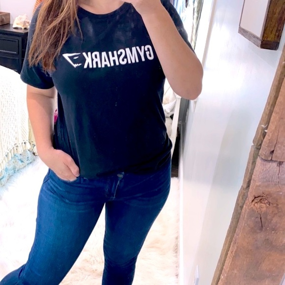 Gymshark black athletic T-shirt size large